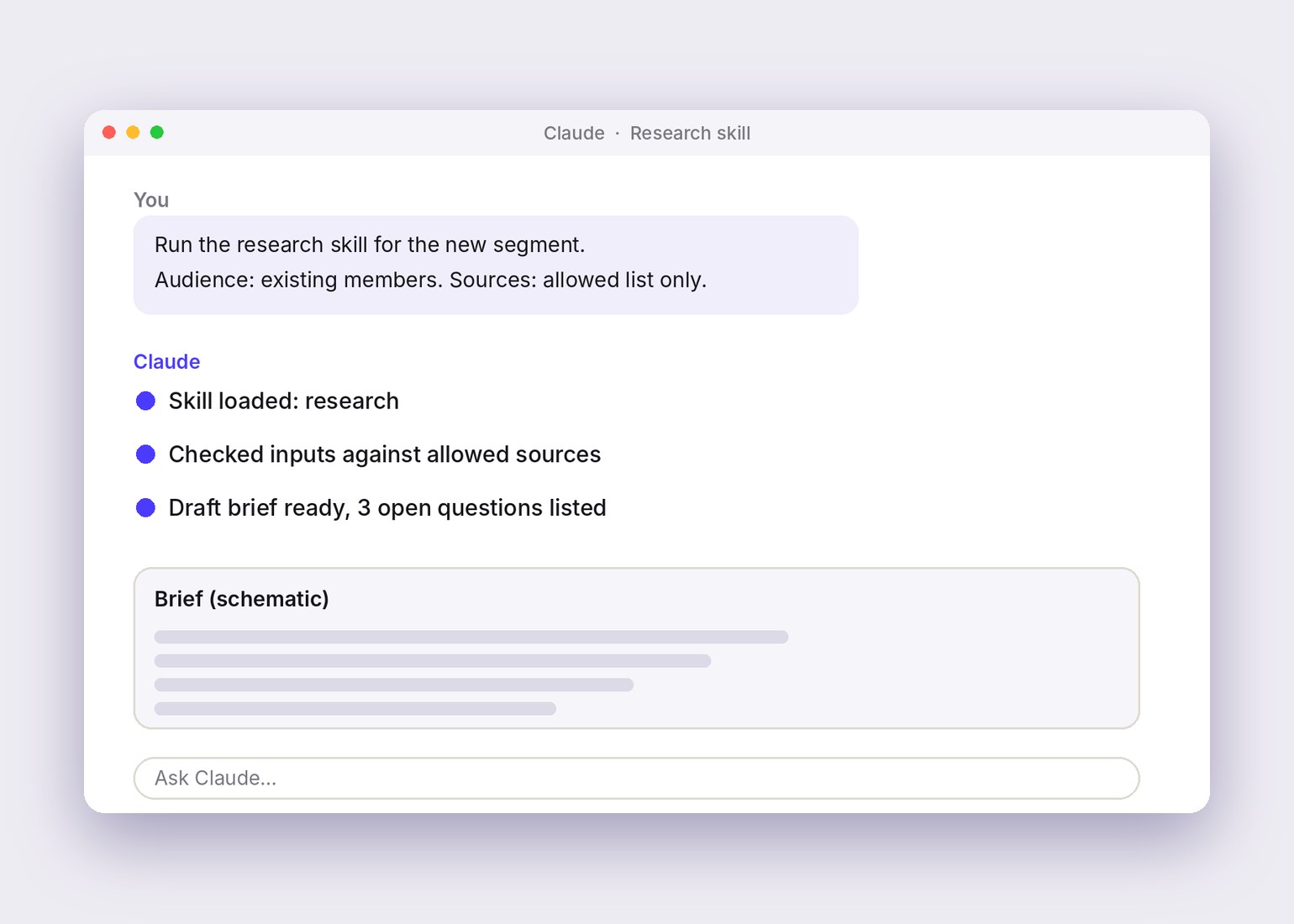 Schematic screen: Claude and Figma with team skills