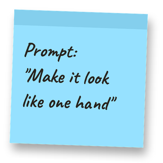 Sticky note with a Claude prompt