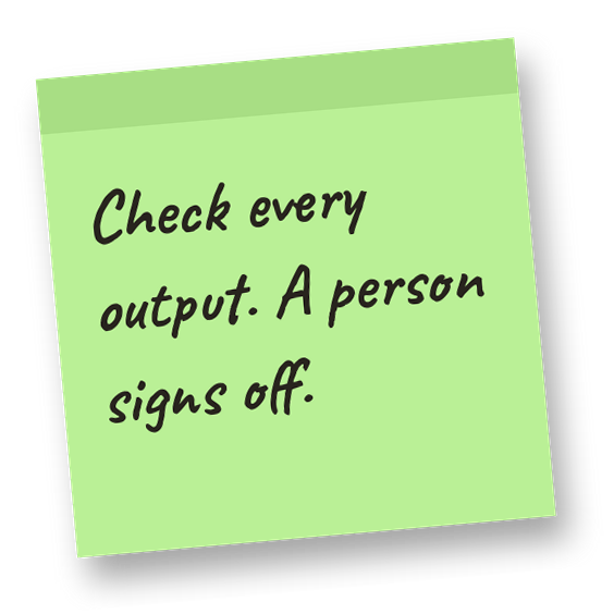 Sticky note with a Claude prompt