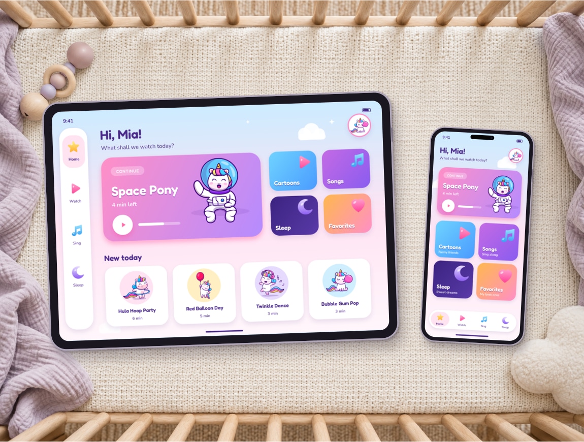 BabyCorn — 04 · Home · mobile and tablet