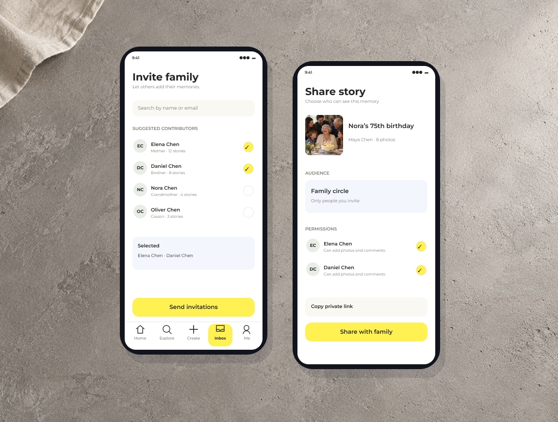 iStory — 07 · Collaborate & share