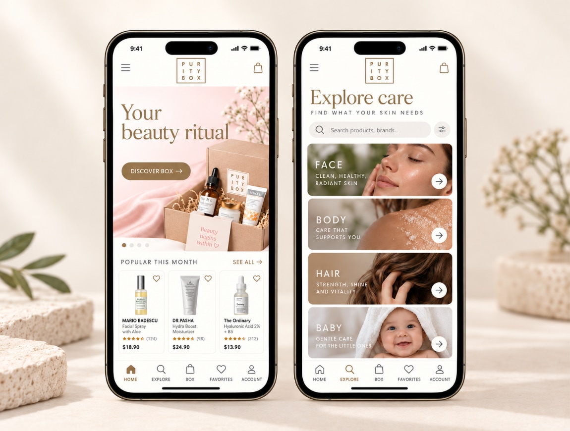 Purity Box — 02 · Discover · Mobile Home & Categories