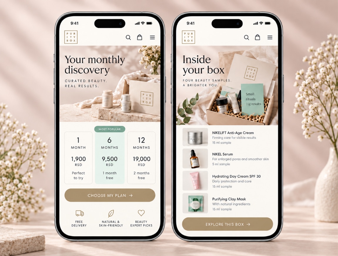 Purity Box — 05 · Beauty Box · Plans & Selection