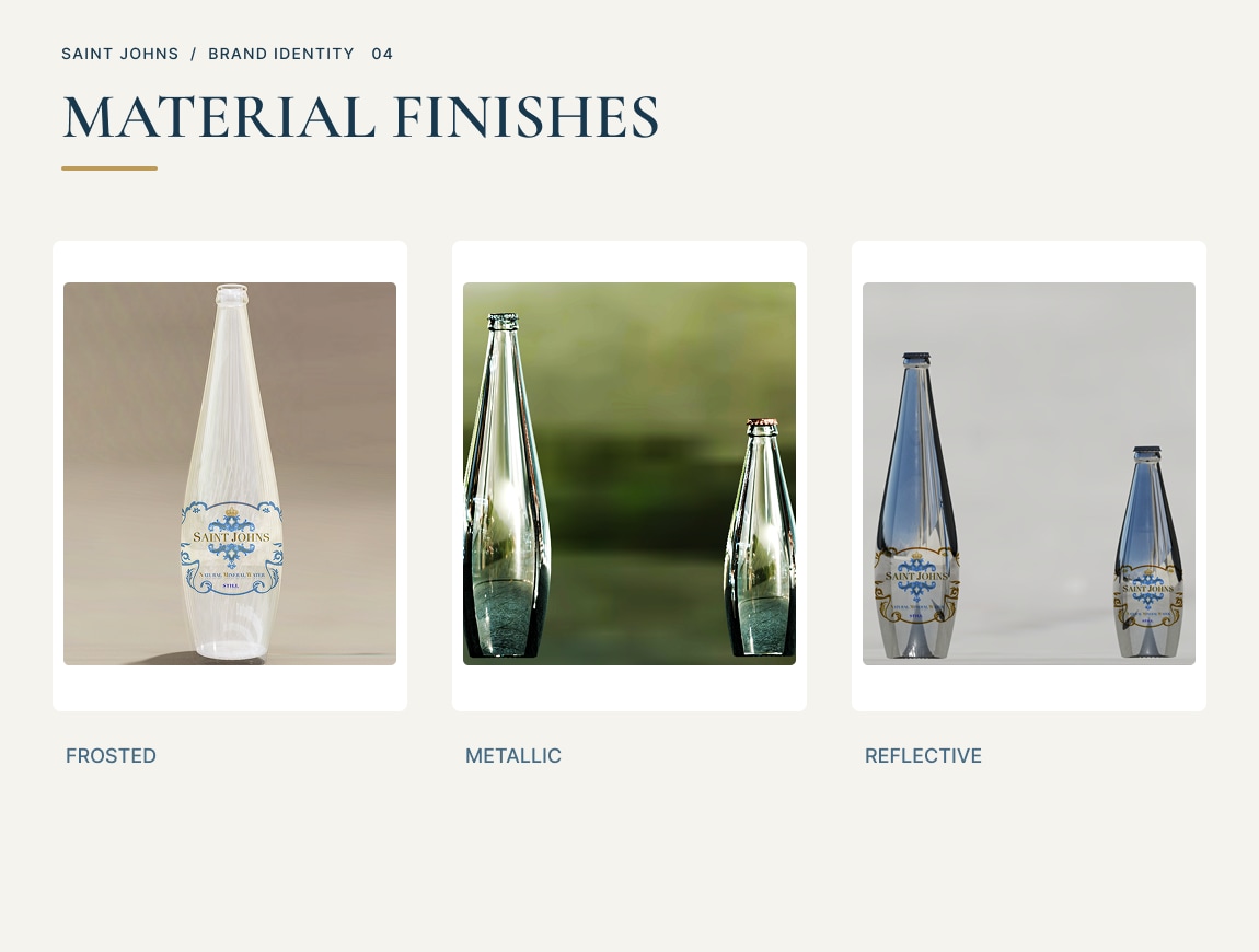Saint John’s — 04 · Material finishes