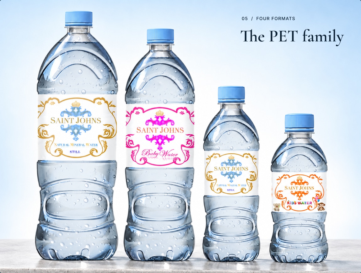 Saint John’s — 05 · PET bottle family