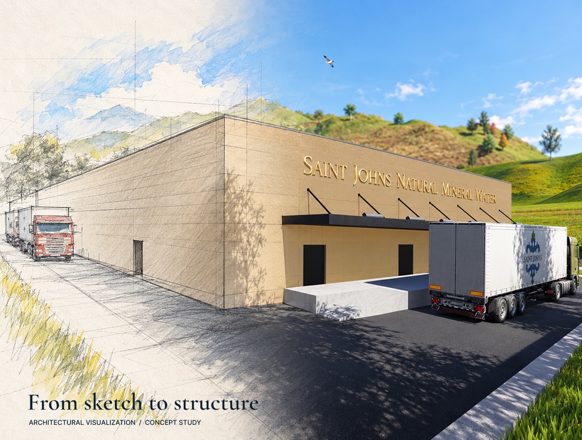 Saint John’s — 10 · Factory concept — sketch to render