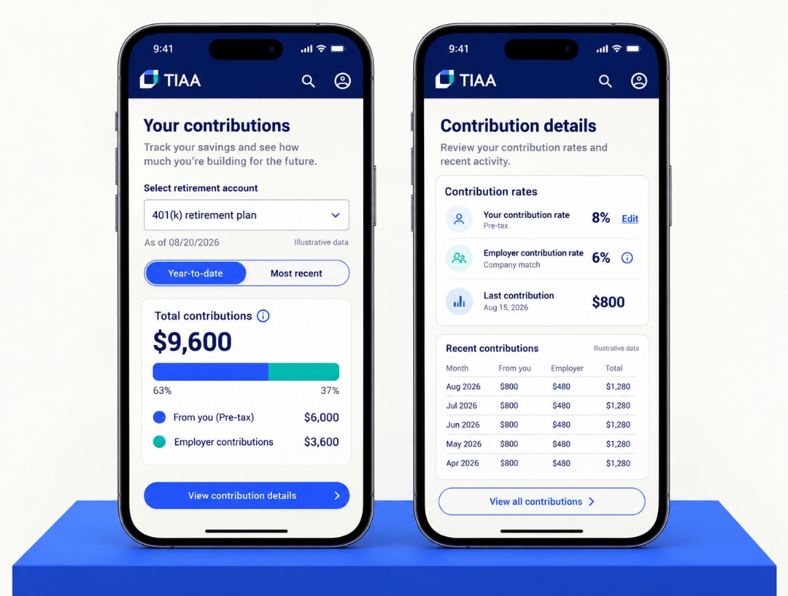 TIAA-CREF — 03 · Contributions & Breakdown