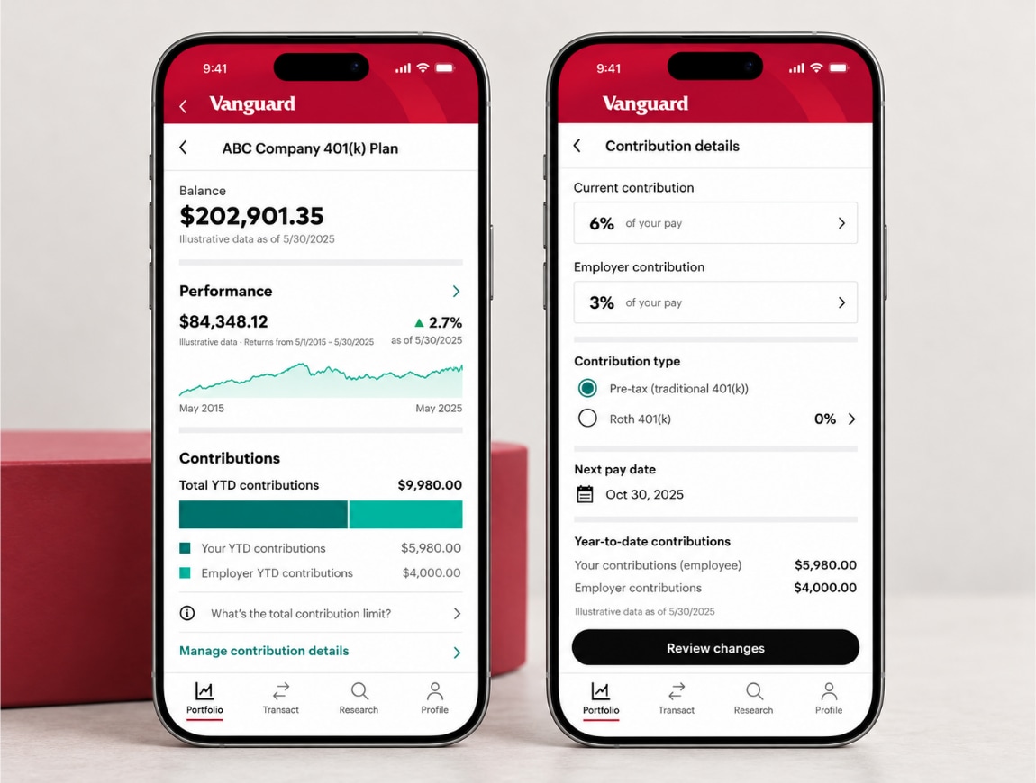 Vanguard — 03 · Retirement Plan & Contributions