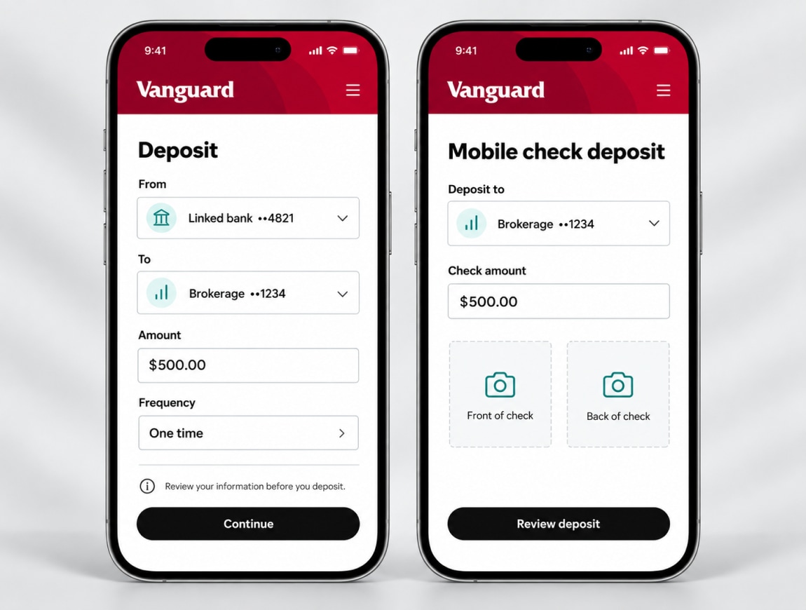 Vanguard — 05 · Funding & Mobile Deposit
