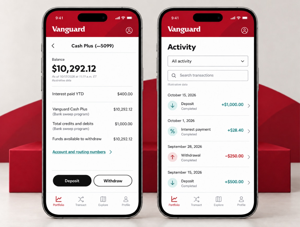 Vanguard — 08 · Cash Plus & Activity
