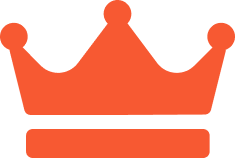 Orange crown icon