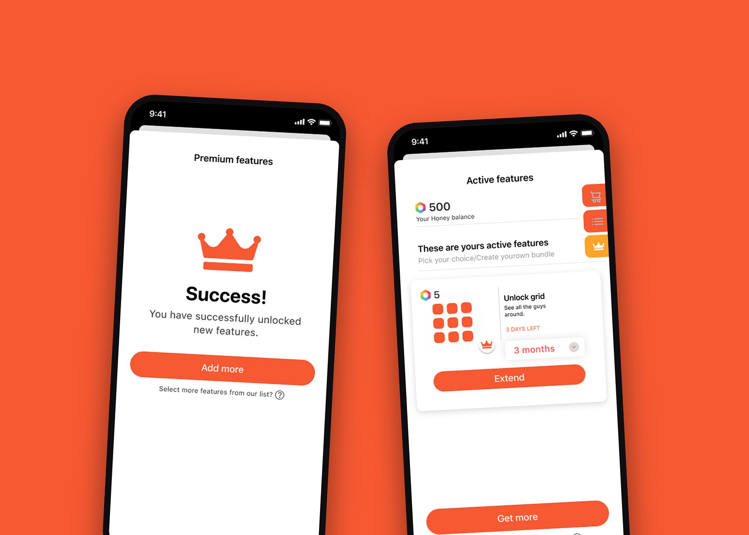 Hornet Premium features screens, pair 4
